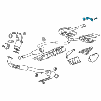 OEM 2016 Chevrolet Impala Center Pipe Hanger Diagram - 23289833