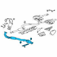 OEM Buick Front Pipe Diagram - 39062986