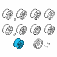 OEM BMW X6 Disc Wheel, Light Alloy, Orbitgrey Diagram - 36-11-2-284-653