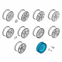 OEM 2018 BMW X5 Compact Spare Wheel, Steel, Black Diagram - 36-11-6-768-861