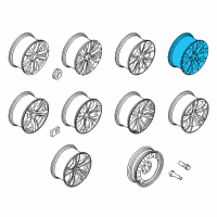 OEM 2014 BMW X5 Light Alloy Rim Diagram - 36-11-6-853-953