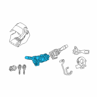 OEM 2014 Scion iQ Headlamp Dimmer Switch Diagram - 84140-52220