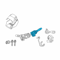 OEM 2011 Toyota Corolla Wiper Switch Diagram - 84652-12A30