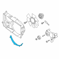 OEM 2017 Nissan Titan Shroud-Radiator, Lower Diagram - 21477-EZ30B