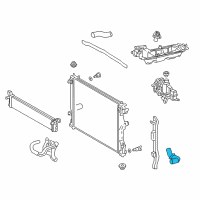 OEM 2022 Lexus LC500 Reserve Tank Assembly, R Diagram - 16470-38060