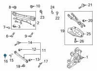 OEM 2015 Hyundai Genesis Nut-Flange Diagram - 62618-3F600