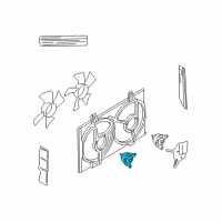 OEM Nissan Maxima Motor Assy-Fan Diagram - 21487-0Z000