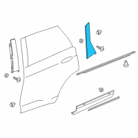 OEM 2018 Lincoln MKX Applique Diagram - FA1Z-58255A34-AF