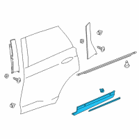 OEM Lincoln Nautilus Lower Molding Diagram - FA1Z-5825557-CA