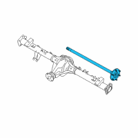 OEM 2015 Nissan Xterra Shaft Rear Axle Diagram - 38162-EB10D