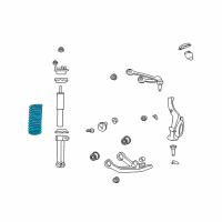 OEM 2007 Dodge Nitro Front Coil Spring Diagram - 52109883AE