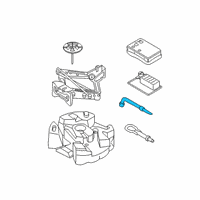 OEM 2013 Ford Escape Lug Wrench Diagram - CP9Z-17032-A