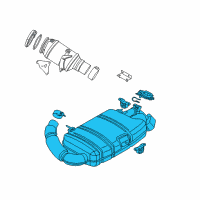 OEM BMW Rear Exhaust Flap Muffler Diagram - 18-30-8-608-167