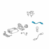 OEM 2018 Toyota RAV4 Front Oxygen Sensor Diagram - 89467-0R050