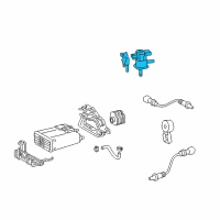 OEM 2013 Toyota RAV4 Vacuum Valve Diagram - 25860-0V140