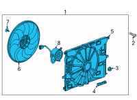 OEM 2021 Buick Encore GX Fan Module Diagram - 60002452
