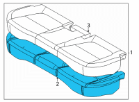 OEM 2021 Kia Seltos Pad Assembly-Rear Seat C Diagram - 89151Q5000