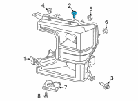 OEM Ford Expedition Headlamp Screw Diagram - -W703277-S900