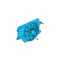 OEM 2007 Saturn Vue Fan Shroud Diagram - 15939054