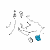 OEM 2005 BMW 645Ci Power Steering Pump Diagram - 32-41-6-762-158