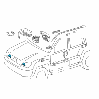 OEM Toyota Front Sensor Diagram - 89173-49405