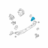 OEM 2002 Nissan Sentra Engine Mounting Insulator , Rear Diagram - 11320-AU401