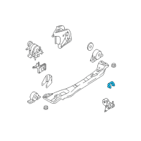 OEM 2004 Nissan Sentra Stopper-Rubber, Engine Mounting Diagram - 11215-AU410