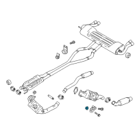 OEM Lincoln MKZ Converter Nut Diagram - -W520103-S442