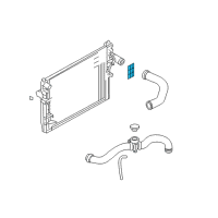 OEM 2004 Dodge Dakota Radiator Diagram - 55056470AA