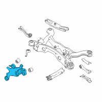 OEM 2019 Infiniti QX30 Housing Assy-Rear Axle, RH Diagram - 43018-5DE0A