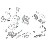 OEM 2018 Nissan Murano Pad Front Seat Cushion With Heat Element Diagram - 87361-5AA6A