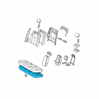 OEM 2009 Toyota Camry Seat Cushion Pad Diagram - 71503-06100