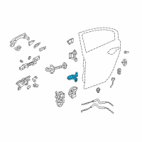 OEM 2017 Acura MDX Hinge, Left Rear Door (Lower) Diagram - 67960-SLA-H11ZZ