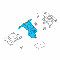 OEM 2012 Infiniti QX56 Bracket-Engine Mounting Diagram - 11233-1LA0A