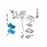 OEM 2012 Hyundai Santa Fe Cover Assembly-Rocker, RH Diagram - 22420-3C170