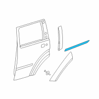 OEM 2008 Dodge Nitro Molding-Rear Door Diagram - 1BS52TZZAB