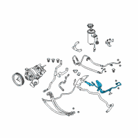 OEM 2004 BMW 645Ci Return Pipe Diagram - 32-41-6-767-638