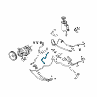 OEM 2008 BMW 550i Dynamic Drive Return Pipe Diagram - 32-41-6-763-571