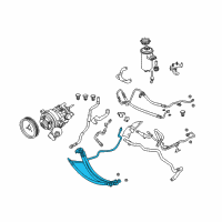 OEM 2004 BMW 645Ci Dynamic Drive Expansion Hose Diagram - 32-41-6-783-577