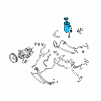 OEM BMW 645Ci Power Steering Reservoir Diagram - 32416752963