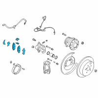 OEM Toyota 86 Rear Pads Diagram - SU003-04097