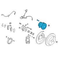 OEM 2018 Toyota 86 Hub & Bearing Assembly Diagram - SU003-07348