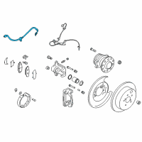 OEM 2019 Toyota 86 Brake Hose Diagram - SU003-00618