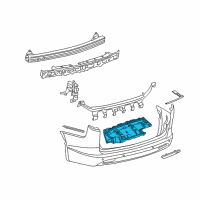 OEM 2021 Chrysler Voyager Belly Pan-Rear Diagram - 68227441AB