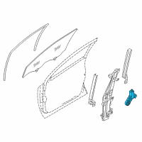 OEM Nissan Rogue Motor Assy-Regulator,Passenger Side Diagram - 80731-4BA0A