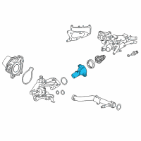 OEM 2021 Honda Accord Cover, Thermostat Diagram - 19311-5K0-A00