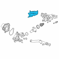 OEM 2014 Honda Accord Gasket, Water Outlet Diagram - 19316-5K0-A01