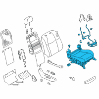 OEM Infiniti M35h Cushion Assy-Front Seat Diagram - 87300-3WG0B