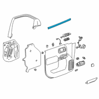 OEM 2020 Chevrolet Silverado 1500 Belt Weatherstrip Diagram - 84362010