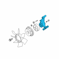 OEM Infiniti Bracket-Fan PULLY Diagram - 21046-7S000